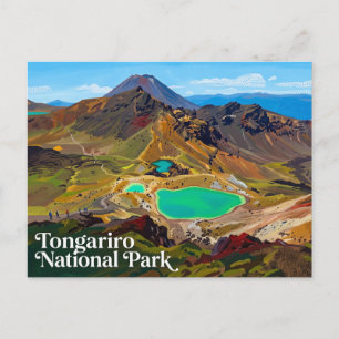 Tongariro National Park Nieuw-Zeeland Briefkaart