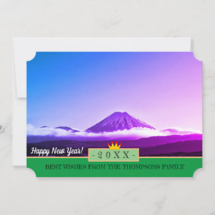 Tongariro, Volcan et Bonne Année ! Carte /20XX