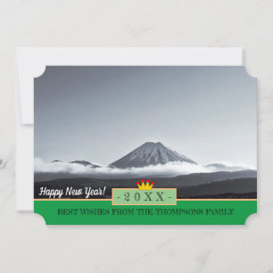 Tongariro, Volcan et Bonne Année ! Carte /20XX