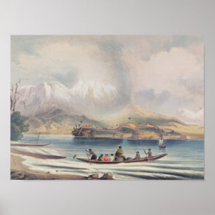 Tongariro Volcano, Nieuw-Zeeland Poster