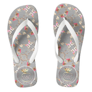 Tongs 16e anniversaire du Mariage Péridot, cire et stati