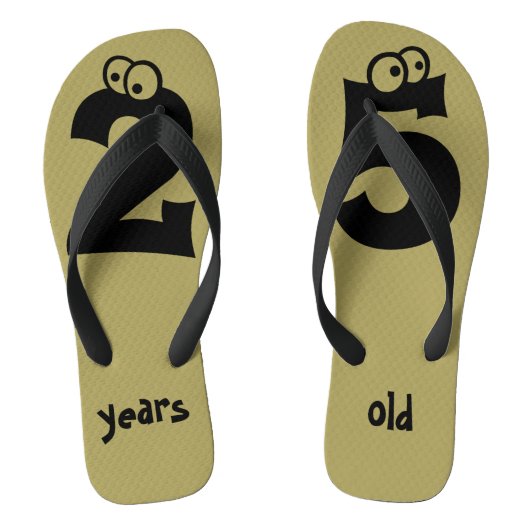 Tongs 25 ans Fun Birthday Numbers (Semelle)