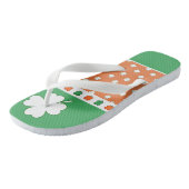 Tongs 4 Motif de fermeture feuille (Incliné)