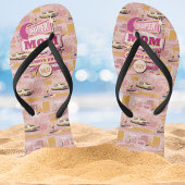 Tongs 70's Retro Vegas Style Super Maman toujours occupé