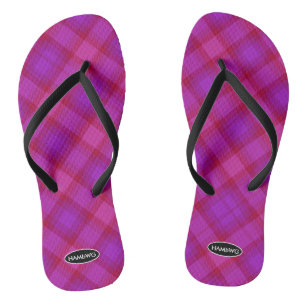 Tongs à carreaux pour femmes HAMbWG Tongs pour enf