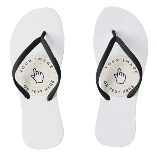 Tongs à fines bretelles - personnalisées (ajouter  (Semelle)