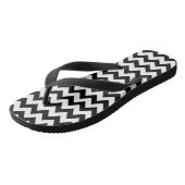 Tongs à motif chevron noir (Incliné)