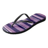 Tongs à rayures violettes (Incliné)