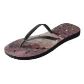 Tongs Abstract, brown, rose, rose (Incliné)
