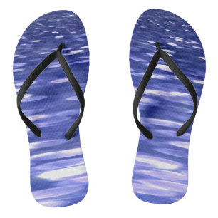 Tongs Abstrait #3 : Bleu shimmer
