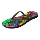 Tongs Abstrait Coloré Twirly / Poussé / (Incliné)