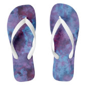 Tongs abstrait de marbre bleu et violet (Semelle)
