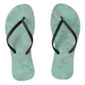 Tongs Abstrait de Marbre Turquoise (Semelle)