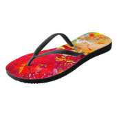 Tongs Abstrait De Palette Artiste Colorée (Incliné)