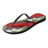 Tongs Abstrait, Moderne, Créatif, Feuilles Appliquées (Incliné)