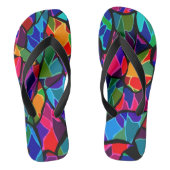 Tongs Abstrait multicolore (Semelle)