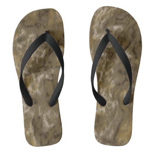 Tongs Abstrait Olive (Semelle)