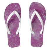 Tongs abstrait rose et blanc (Semelle)