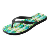 Tongs Abstrait sans couture brosse trait moderne multico (Incliné)