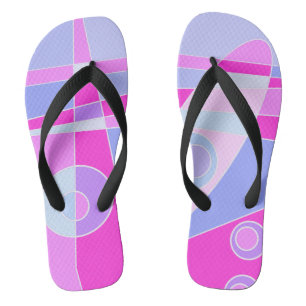 Tongs Abstrait surf Hot rose violet