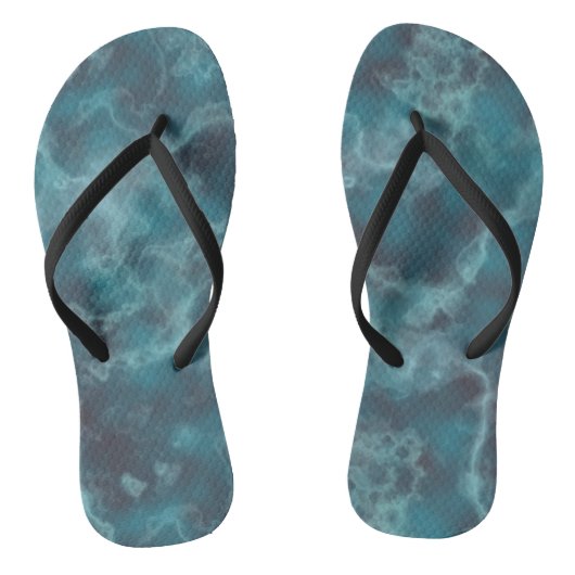 Tongs Abstrait turquoise (Semelle)