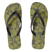 Tongs abstrait vert (Semelle)