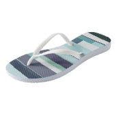 Tongs Abstrait violet, vert et turquoise (Incliné)