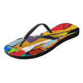 Tongs abstraits jaunes (Incliné)