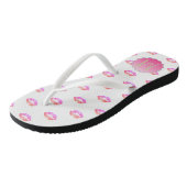 Tongs Adorable Cool Glitter Lips , Monogramme (Incliné)