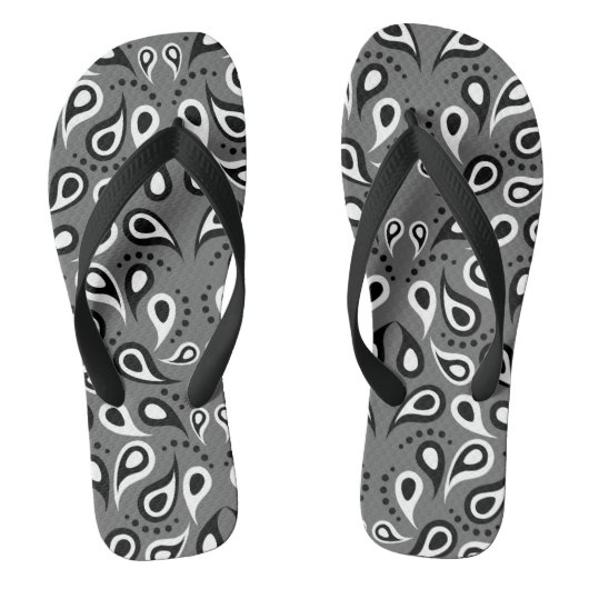 tongs adultes gris paisley (Semelle)