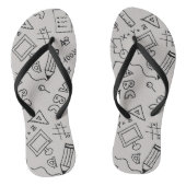 Tongs adultes, lanières minces (Semelle)