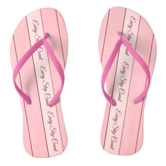 Tongs Aesthetic Vertical Wood Pattern Pink Colour 