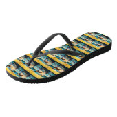 Tongs Afghan Hound Beach Surf Peinture (Incliné)
