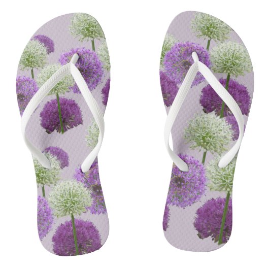Tongs Allium Tournes blanches et violettes adultes (Semelle)