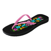 Tongs Aloha aux fleurs (Incliné)