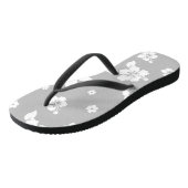 Tongs Aloha Gray Classic Hawaï Motif sans fil (Incliné)