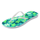 Tongs Aloha Heart Hawaiian Hibiscus Tropical (Incliné)