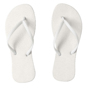 Tongs Alyssum blanc couleur solide, couleurs neutres cla