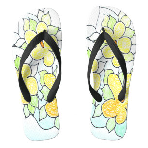 Tongs Amusant Floral Frais