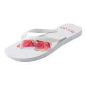 Tongs amusants avec des pastèques juteuses sucrées (Incliné)