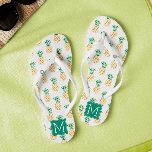Tongs Ananas cool Monogrammé