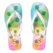 Tongs Ananas tropical Monogramme Holographique Été (Semelle)