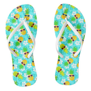Tongs Ananas tropicaux en été amusant