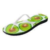 Tongs Aquarelle en tranches d'Avocado (Incliné)