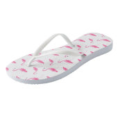 Tongs Aquarelle Flamingo Patte (Incliné)