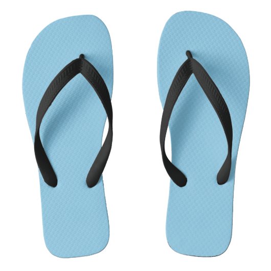Tongs Aquarelle molle uni Bleu bébé (Semelle)