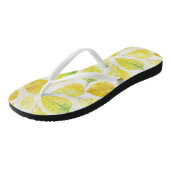 Tongs Aquarelle motif d'automne (Incliné)