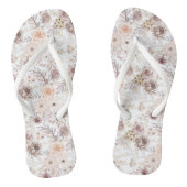 Tongs Aquarelle Pastel Roses colorés (Semelle)