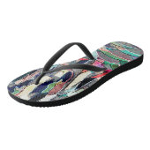 Tongs Aquarelle Rocky Meadow Flops Art Abstrait (Incliné)