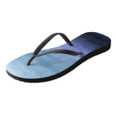 Tongs Aquarelle violet bleu moderne (Incliné)